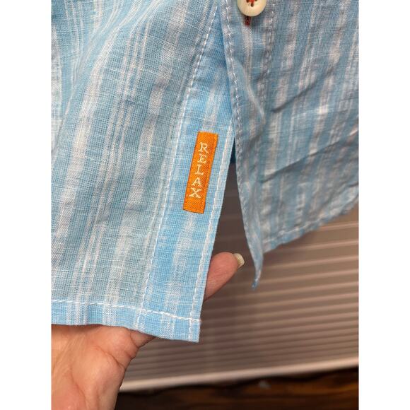 Tommy Bahama Relax Linen Blend Button Down Long Sleeve Shirt Size - Picture 6 of 13